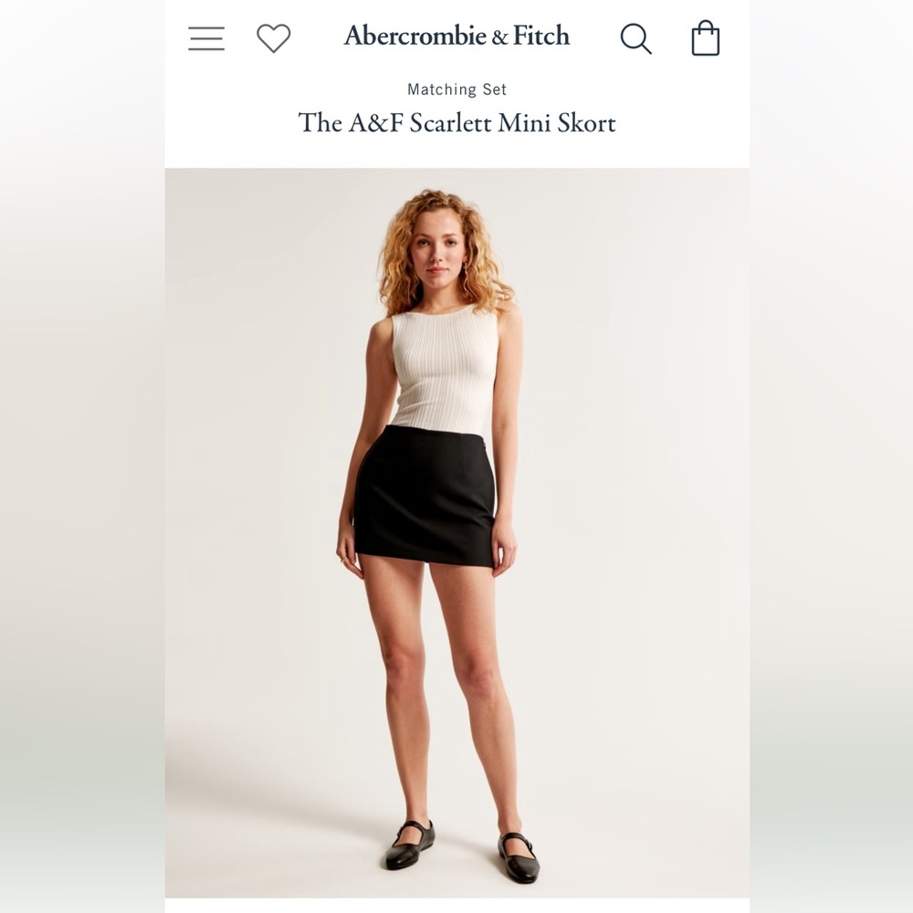 The A&F Scarlett Mini Skort